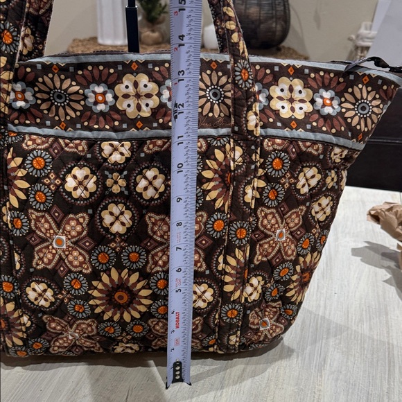 Vera Bradley Brown Floral Tote Bag Set - Picture 10 of 12